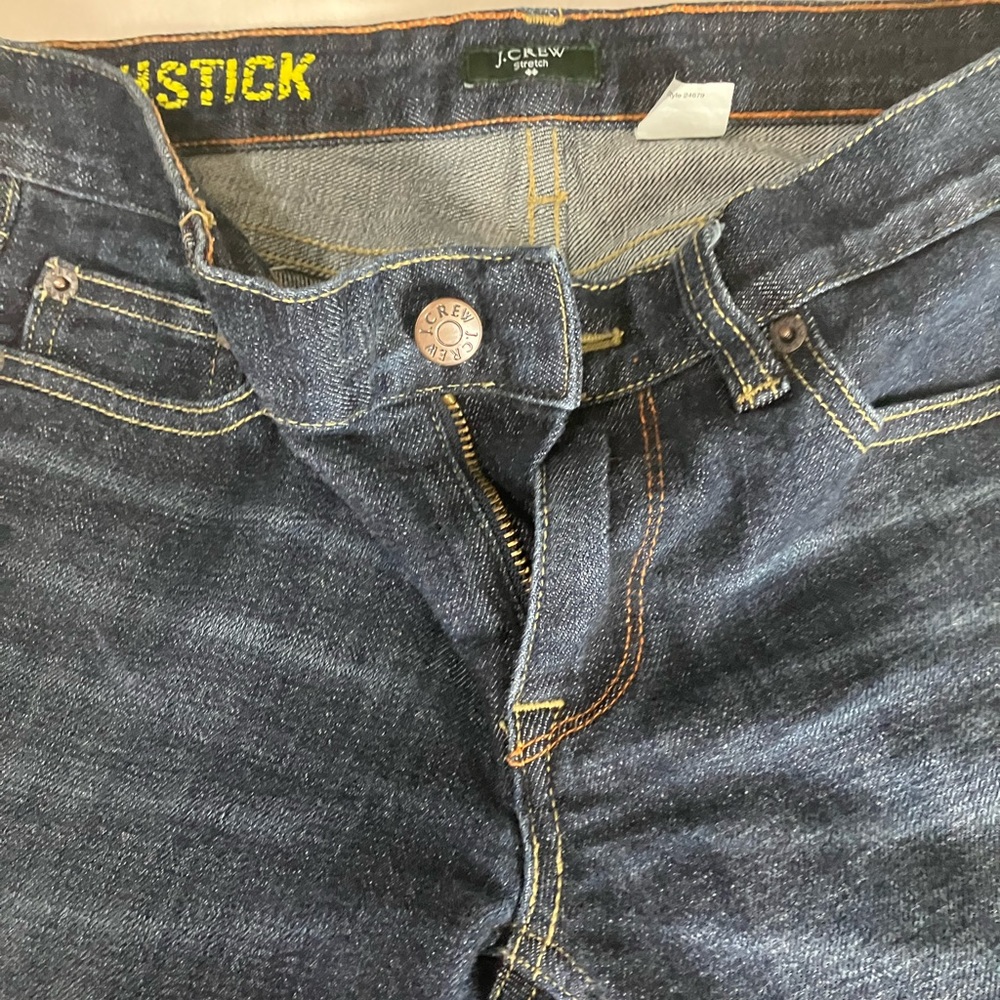 J Crew Matchstick Jean Shorts to knees Size 27
